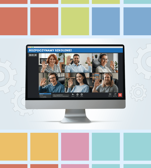 Oferta szkoleń otwartych z gwarantowanym terminem pokazana w formie piktogram&oacute;w w śrubkach.