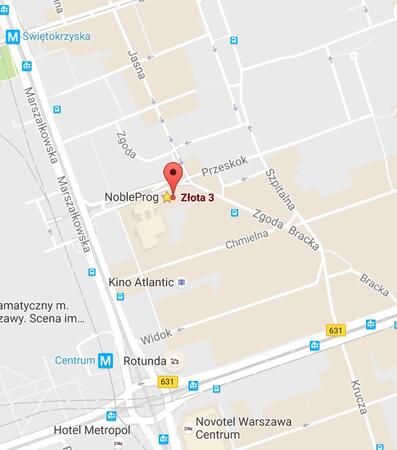 NobleProg Training Place, City  Warszawa
